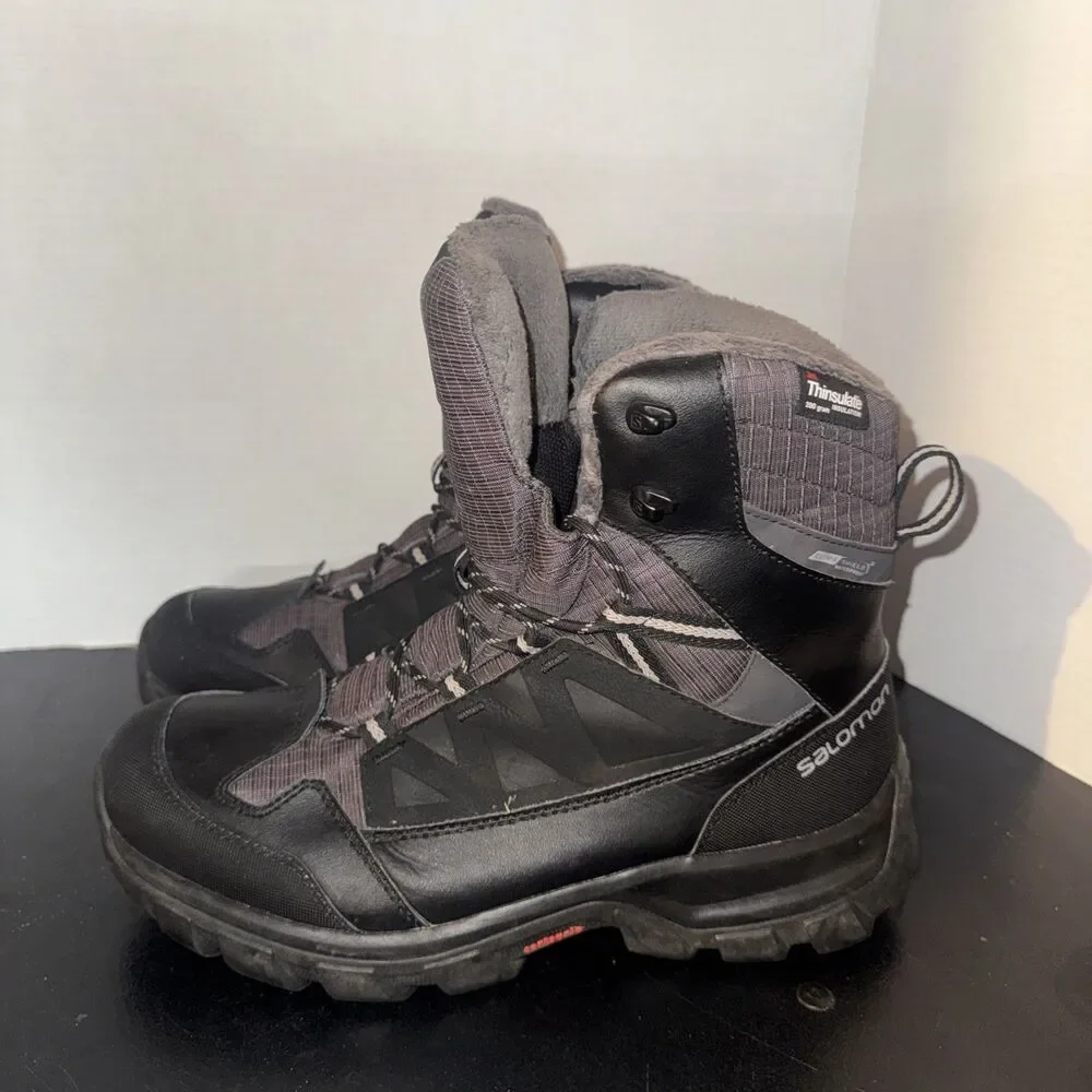 Salomon 391731 Mens Size 10 Chalten TS CSWP Waterproof Insulated Winter Boots